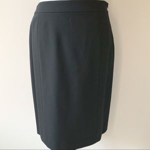 Lafayette 148 New York Black Suit Skirt Size 6